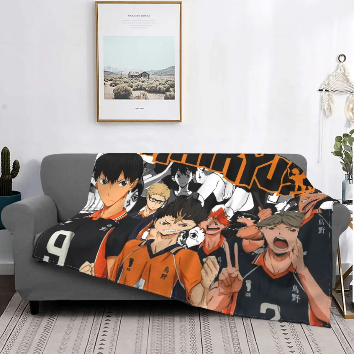 

Одеяло Karasuno для командного волейбола Haikyuu манга зимнее покрывало плюшевое мягкое покрывало Фланелевое Покрывало Постельное белье для офис...