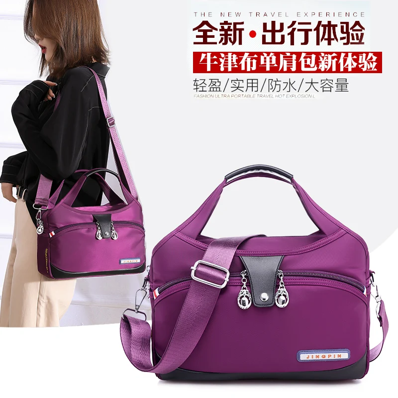 

Nylon Shoulder Women's Bag Small Korean Messenger Crossbody for Girl Students Cloth Female Handbags Bolsas