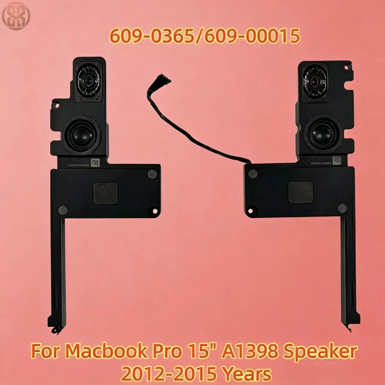 Фото 609-0365 609-00015 Левый и правый внутренние динамики (4-проводные) для MacBook Pro 15