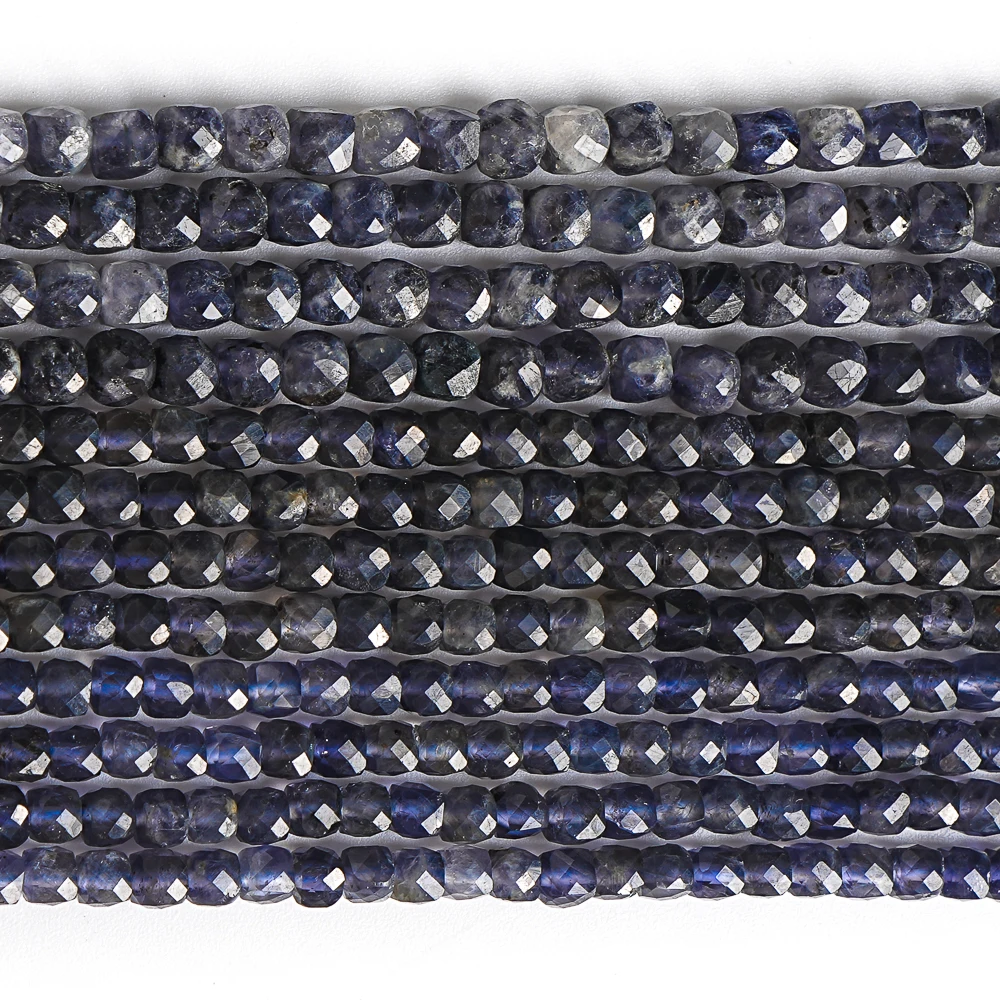 4-5 мм натуральный камень Лолиты бусины граненые свободные для изготовления