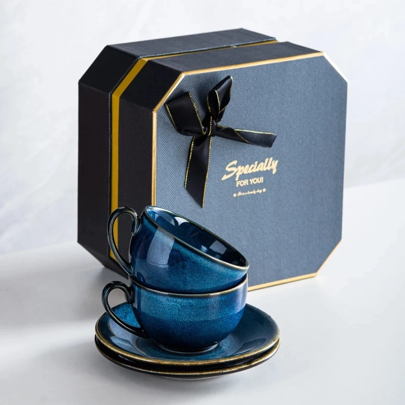 

Набор керамических кофейных чашек 250 мл, дорожная чашка, кружка для латте, молока, чая, креативная чайная чашка вечерние подарок на день Святого Валентина, годовщину