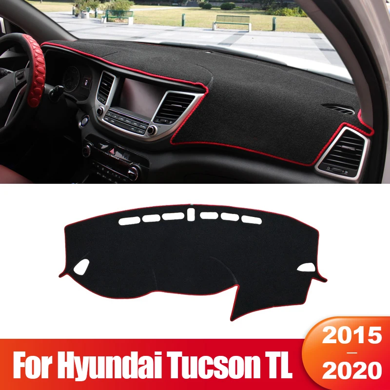 

For Hyundai Tucson TL 2015 2016 2017 2018 2019 2020 Car Dashboard Sun Shade Cover Non-slip Pad Accessories
