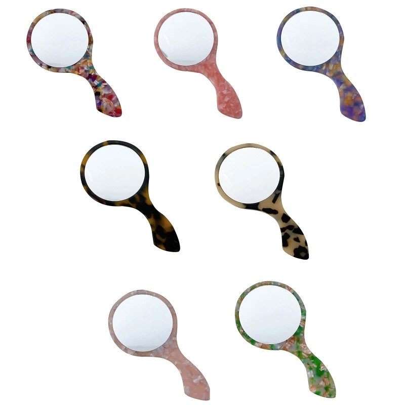 

Creative Makeup Mirror Handheld Cosmetic Mirror with Handle Cute Salon Mirrors
