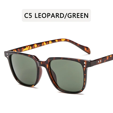 Солнцезащитные очки ZXWLYXGX мужские с квадратной оправой, брендовые дизайнерские зеркальные солнечные, в винтажном стиле, для вождения, UV400, летние