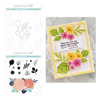 posies and sprigs new metal cutting dies stamps scrapbook diary decoration embossing template diy greeting card handmade