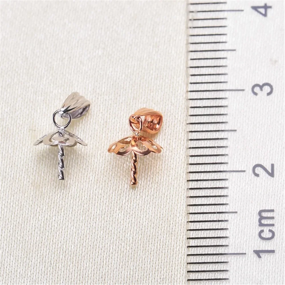 Аксессуары сделай сам золотой кулон G18K с отверстиями жемчужная подвеска