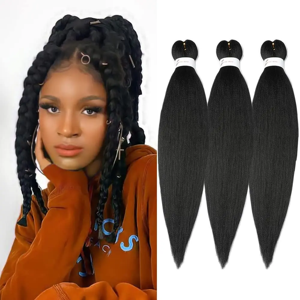 

Braiding Hair Pre Stretched Synthetic Braid Extensions Jumbo Braid for Senegalese Passion Twist Box Braid Hair Bundles