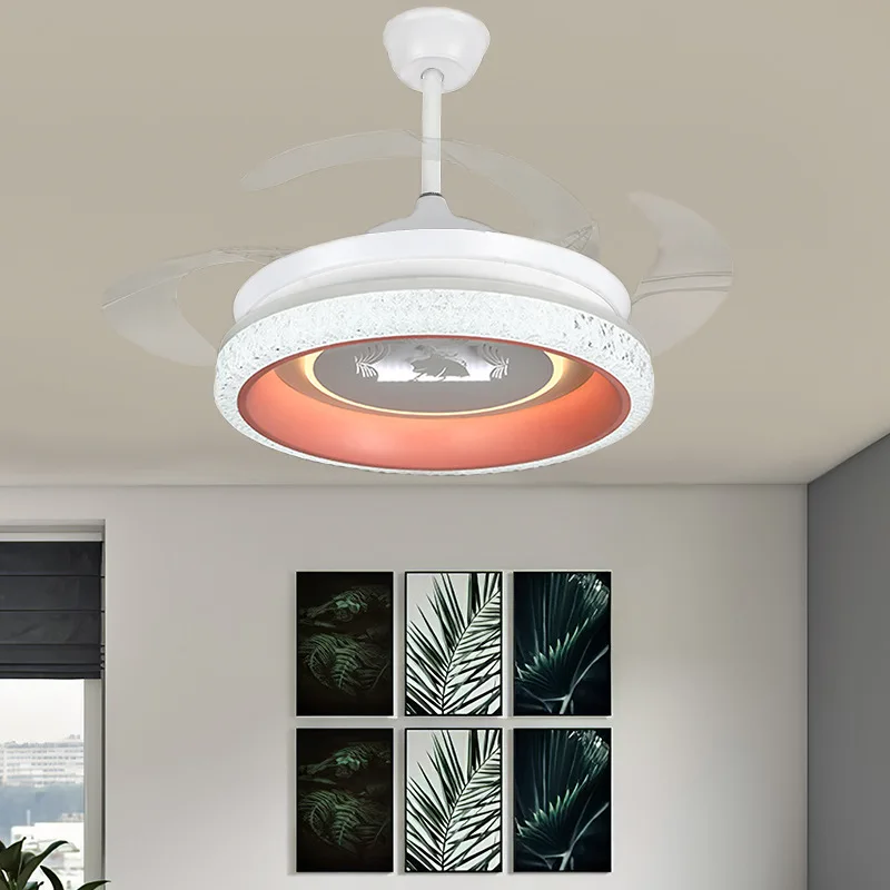 

Светодиодная Подвесная лампа-Веер для гостиной, спальни, с пультом ДУ