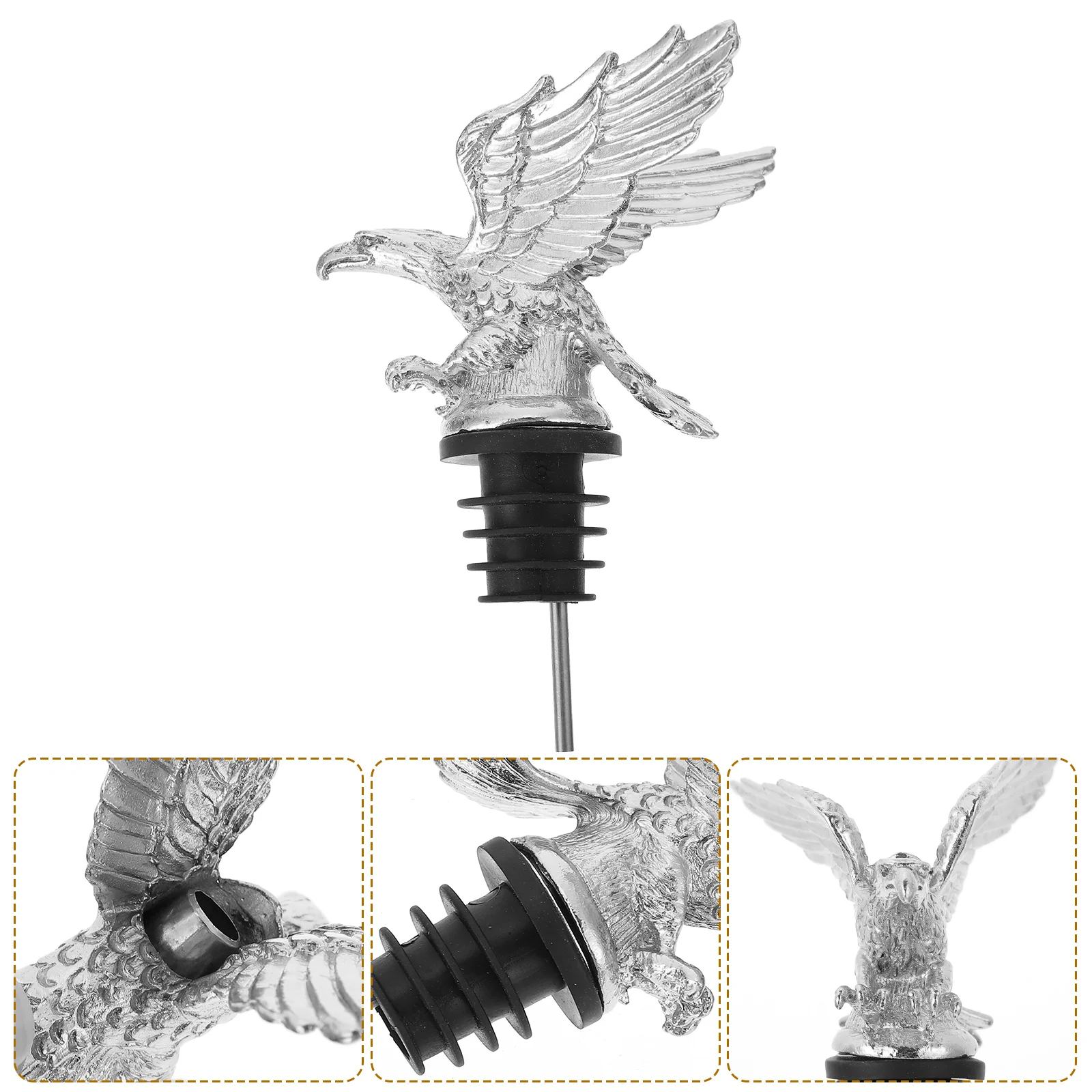 

Pourer Stopper Bottle Spout Aerator Animal Cork Decanter Dispenser Cocktail Bartender Pour Saver Decorative Oil Plug Retro