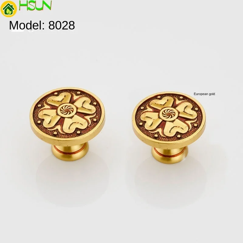 

Leeds classic Chinese shoe cabinet handle antique pure copper drawer cabinet door single hole handle hardware