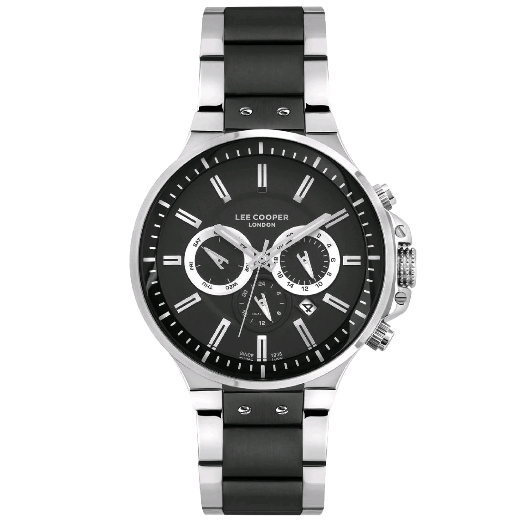 Часы ``Lee Cooper`` LC07076.350 мужские наручные часы со стрелочным календарем и 24 часовым