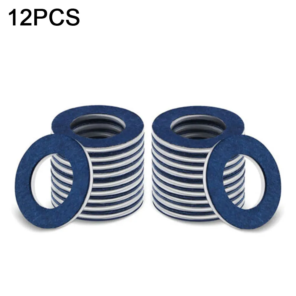

12pcs Crush Washer Oil Drain Plug Gasket Replacement Anti Leakage Accessories Car High Hardness Sealing Practical Fit For Ruiz