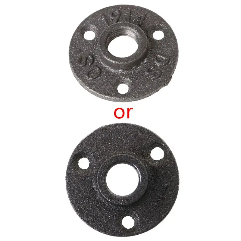 

1/2" Malleable Thread Floor Flange Iron Pipe Fittings Wall Mount Industrial DropShip