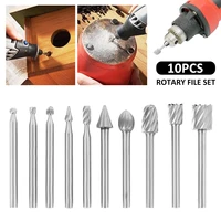rotary files burrs hss titanium for dremel routing rotary milling rotary file cutter wood carving carved knife cutter tools