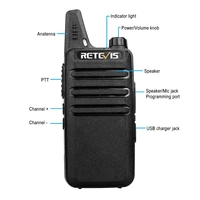 10pack retevis rt22 long distance walkie talkies hand free 2w uhf462 467mhz 16ch 2 way radio with earpieceprogramming cable