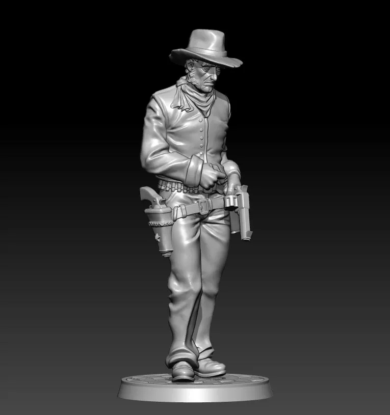 S West Cowboy Figure Unpainted No Color Rw-892