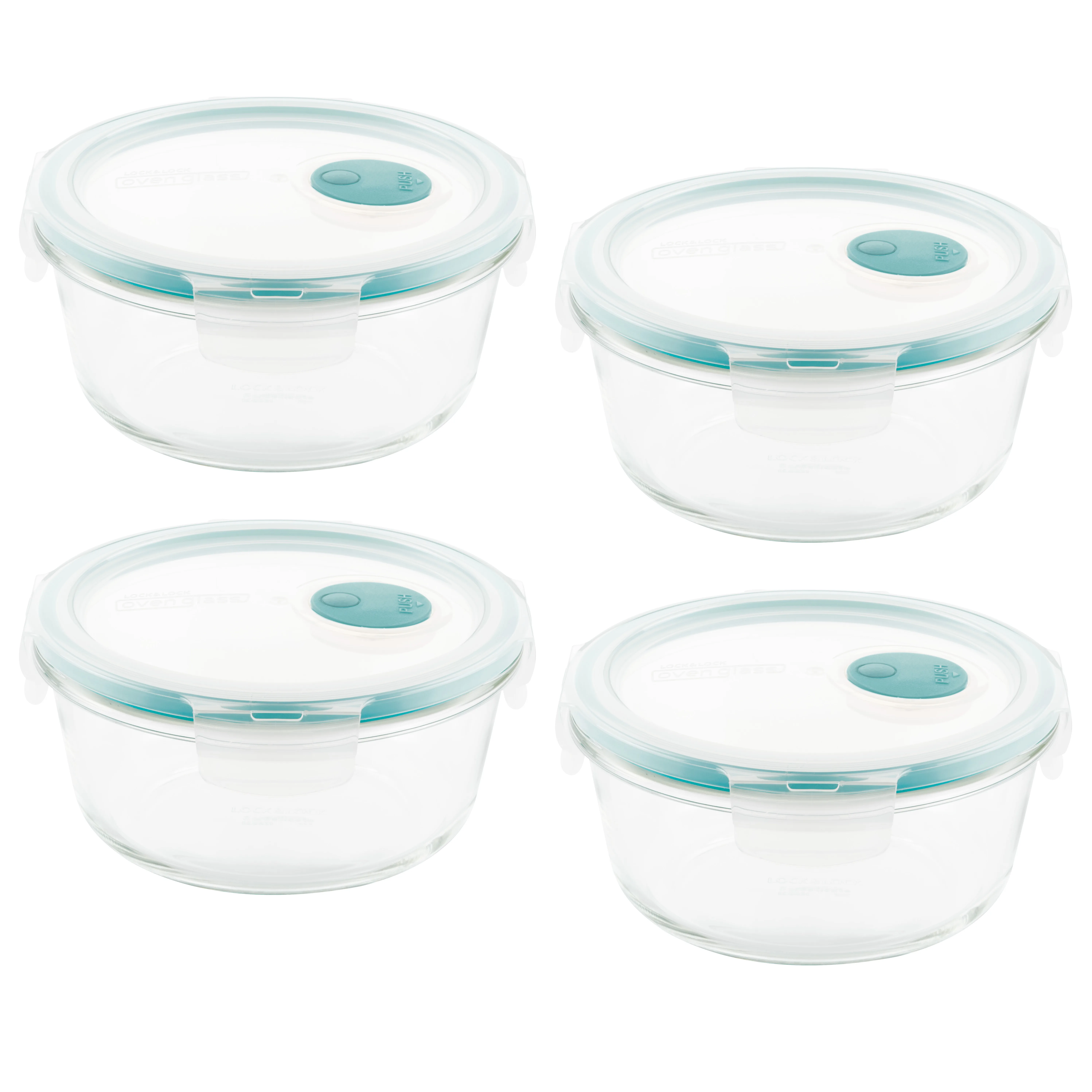 

Purely Better Vented Glass Food Storage Containers, 22 oz, Set of 4
