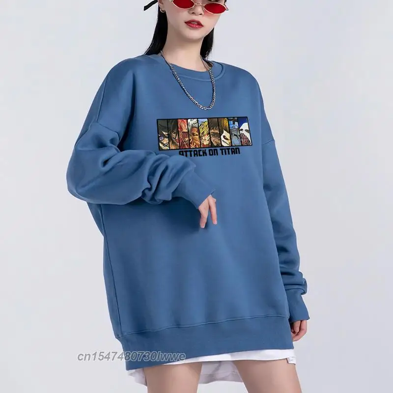 

Anime Attack On Titan Printing Hoodies Female Cartoons Comfortable Autumn Hoodie Harajuku Soft Sweatshirt Warm Women Men Top