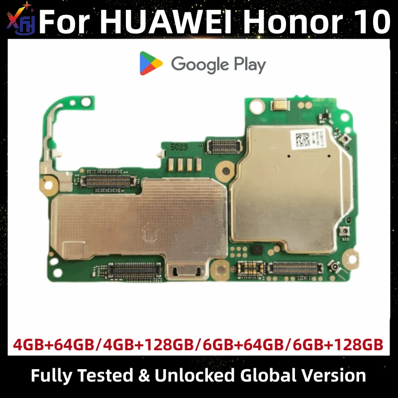 

Motherboard for HUAWEI Honor 10, Logic Board with Google Installed, 64GB, 128GB Original Unlocked Mainboard, Global Version