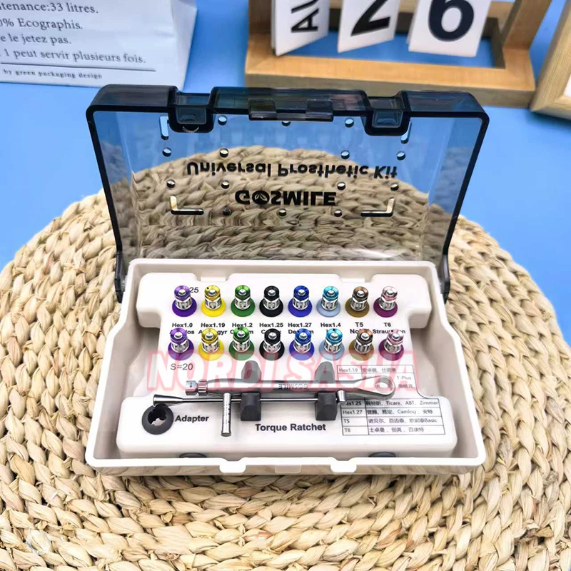 17 шт./компл. брендовые стоматологические отвертки Gsmile динамометрическая