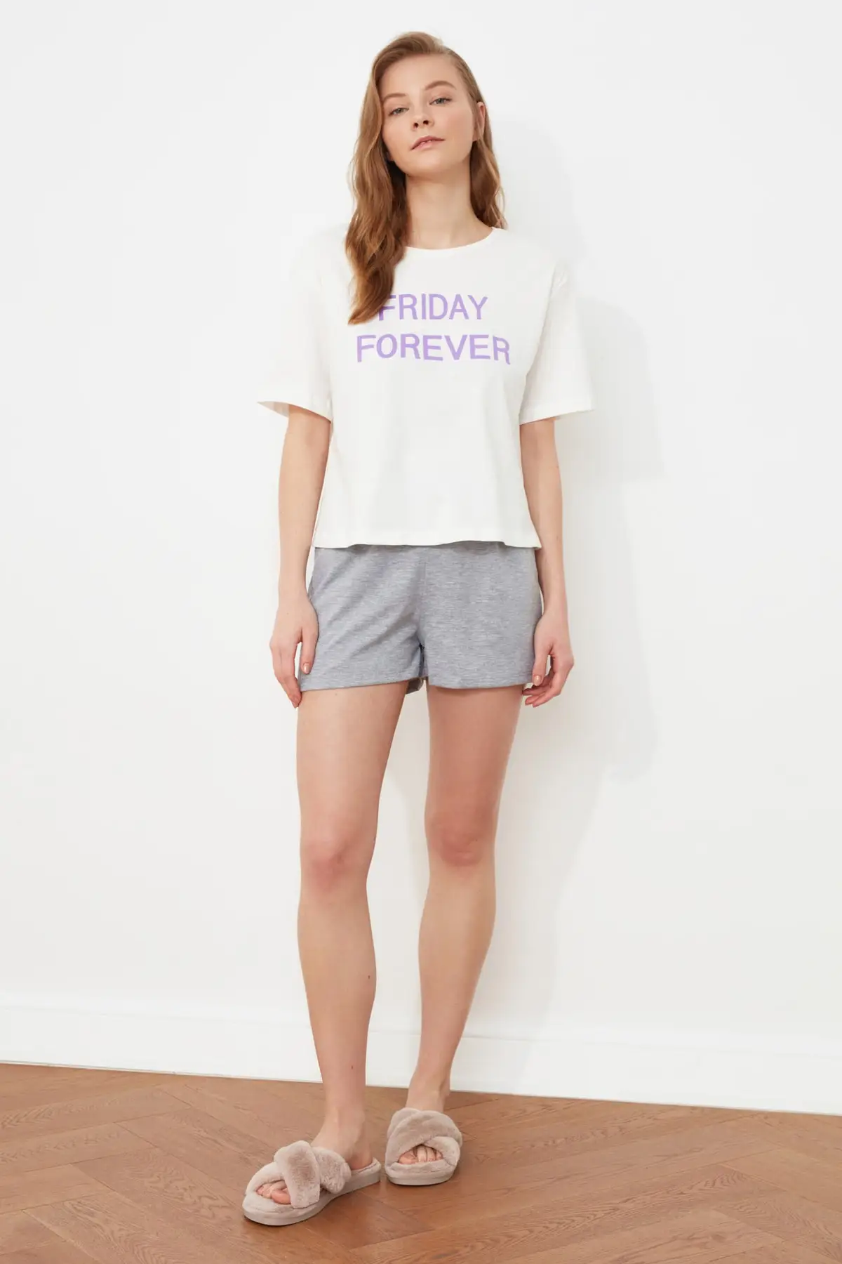 

Trendyol Tagline Knitted Pajamas Set THMSS21PT0887