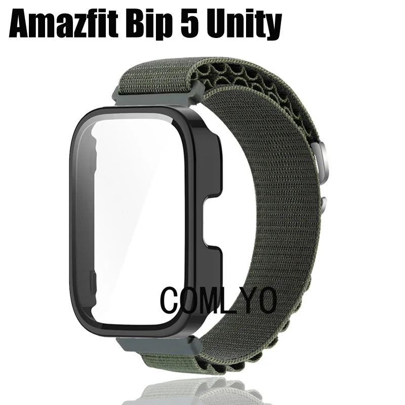 Ремешок для смарт-часов Amazfit Bip 5 unit чехол стеклянная защита экрана полноразмерный
