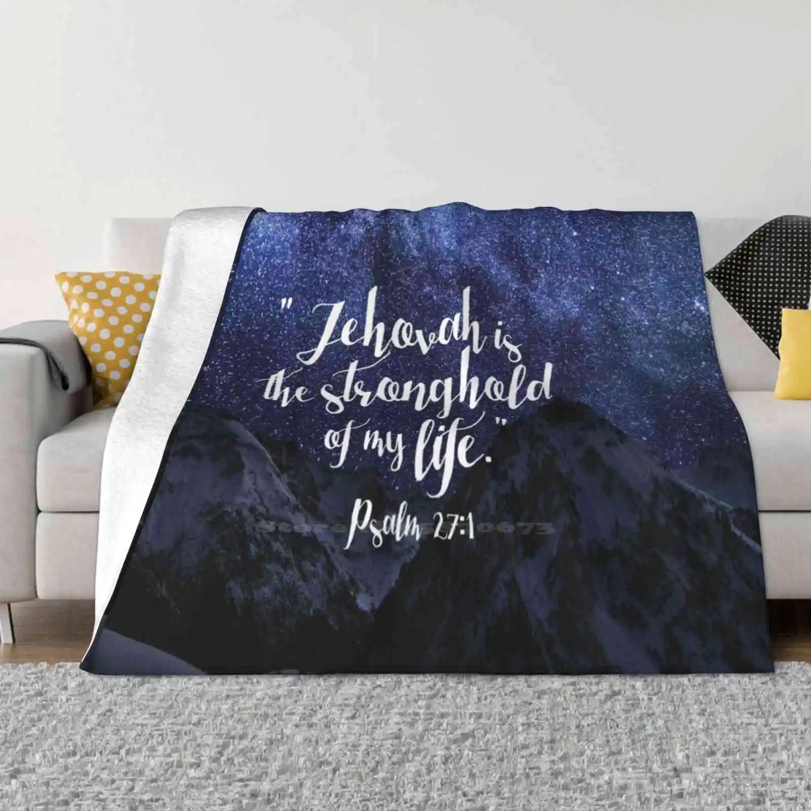 Jehovah Is The Stronghold Of My Life Низкая цена Новая новинка с принтом Модное мягкое теплое