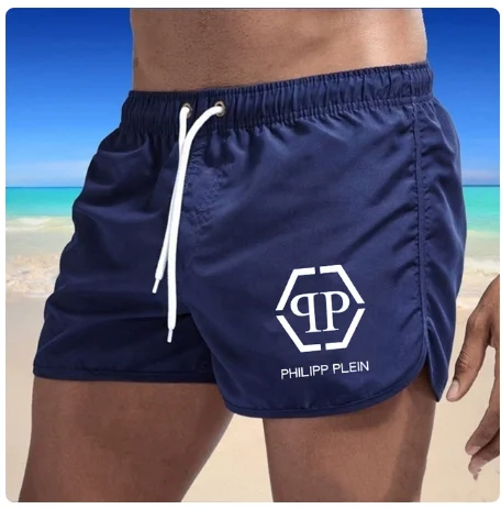 2023 Hot New Summer Mens Swim Trunks Sport Gym Running Shorts Male Beachwear Brand Beach Shorts  Quick Dry Siwmwear Board Briefs