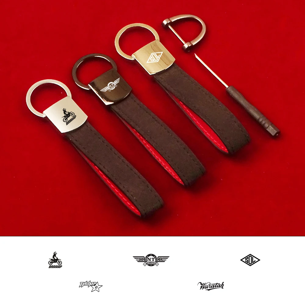 Брелок для ключей в форме подковы из искусственной замши мотоциклов скутеров