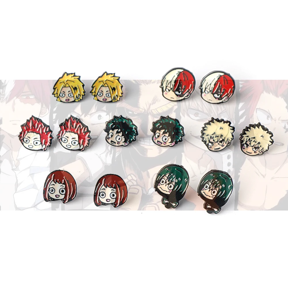 

Anime Accessories My Hero Academia Midoriya Izuku deku All·Might One For All Bakugou Katsuki Todoroki Shoto Earrings Pendientes