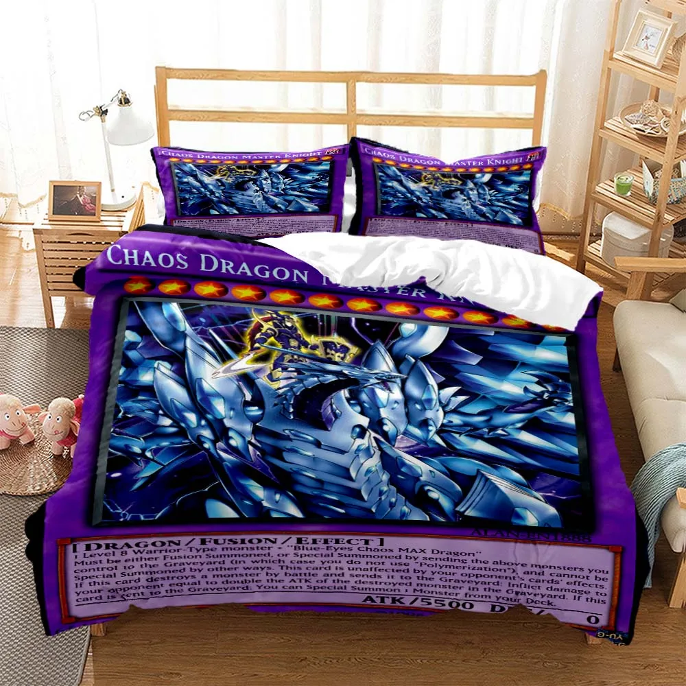 

Yu-Gi-Oh Card Game 3D printed bedding Queen bedding set Soft and comfortable customized King size bedding set for boy