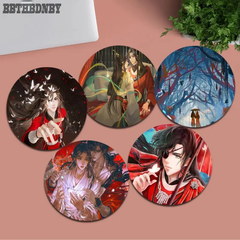 

Tian Guan Ci Fu DIY Round Desktop Desk Mat Kawaii Gaming Accessories Students Writing Pad Mouse Pad Desktop Mat