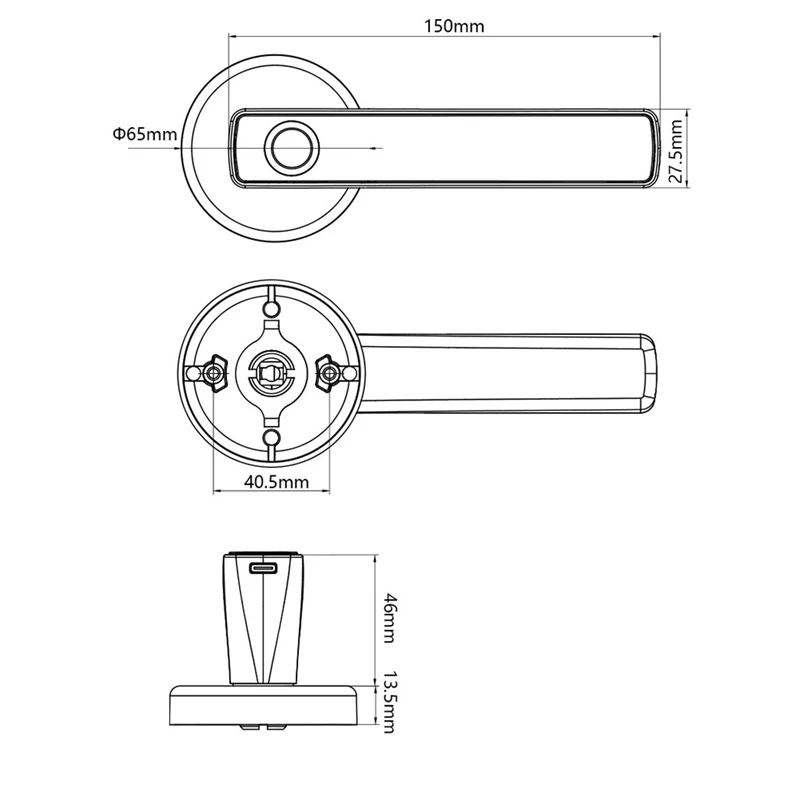 Приложение Tuya Smartlife умный пароль от отпечатка пальца RFID IC-карта замок с одной