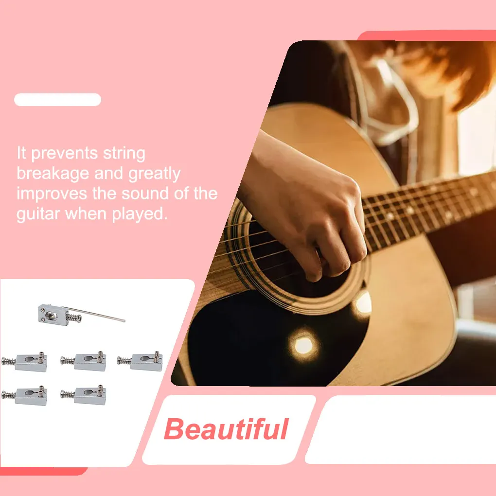 

6Pcs Guitar Accessories Bridges Copper Saddle Suitable Adjustment