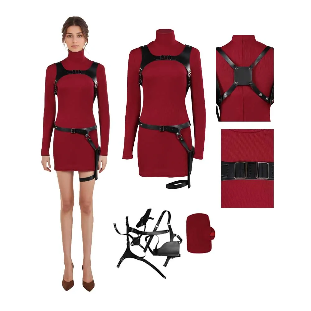 Женский костюм Ципао Ada Wong для косплея ролевых игр фантазия карнавал на Хэллоуин