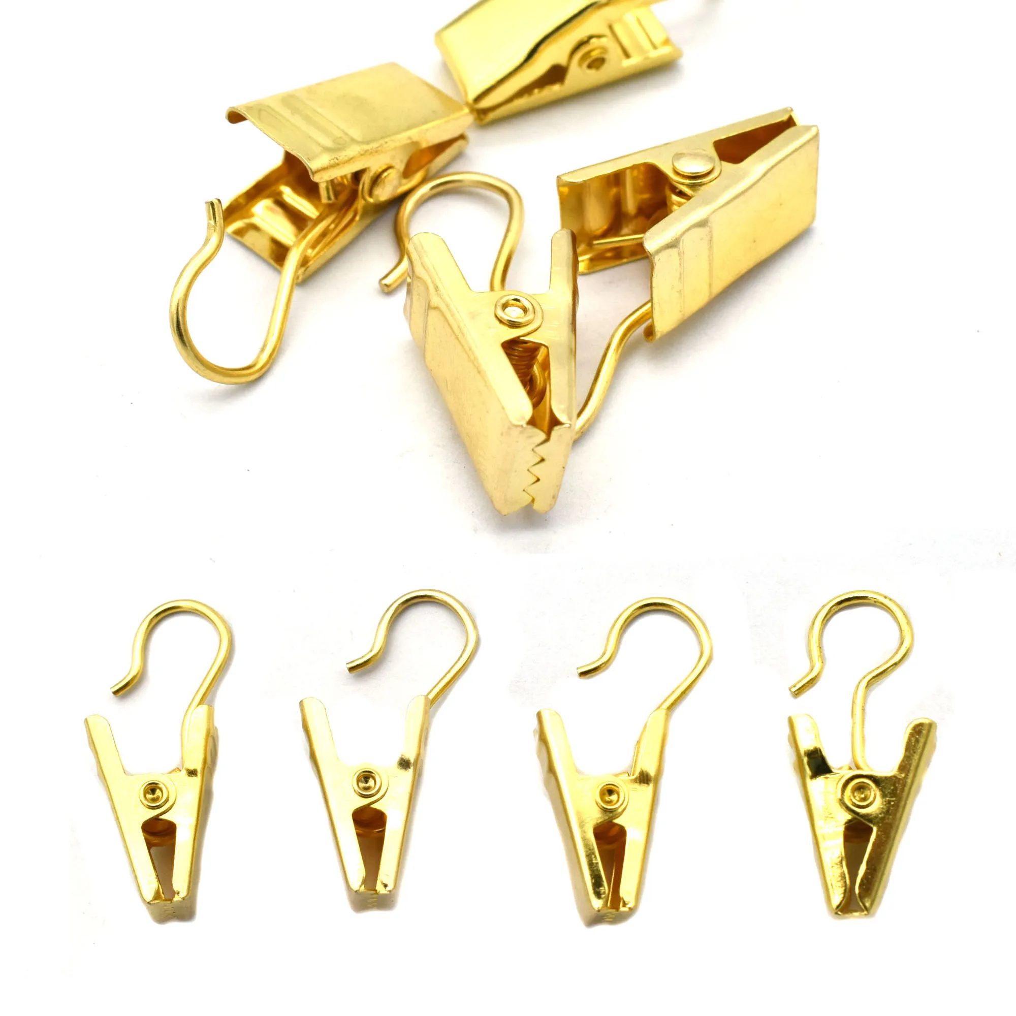 12pcs 9/16"  Genmetal Suspenders Clip Metal Pacifier Clips Kam Clips U shape Ribbon clip baby Clip for Dummy Bib Holder 15mm