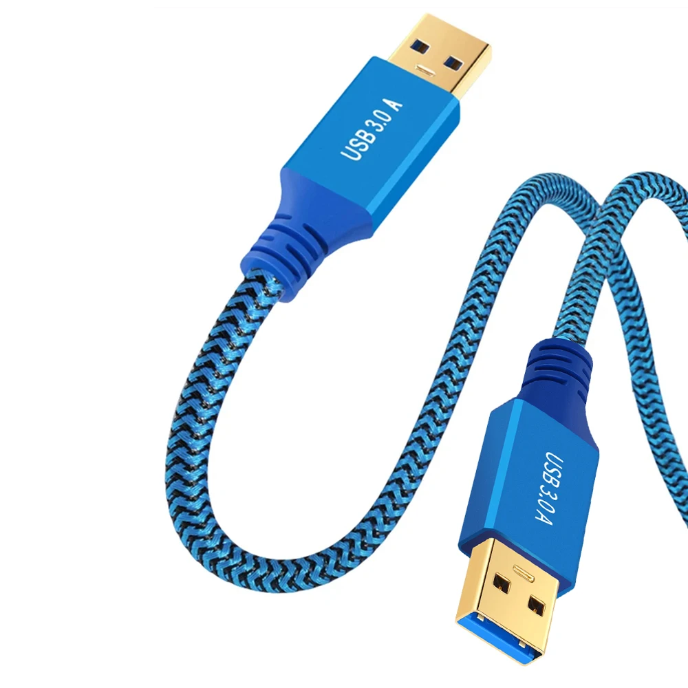 USB 3.0 Type A папа мама 5 Гбит/с кабель передачи данных прочный плетеный шнур для ПК