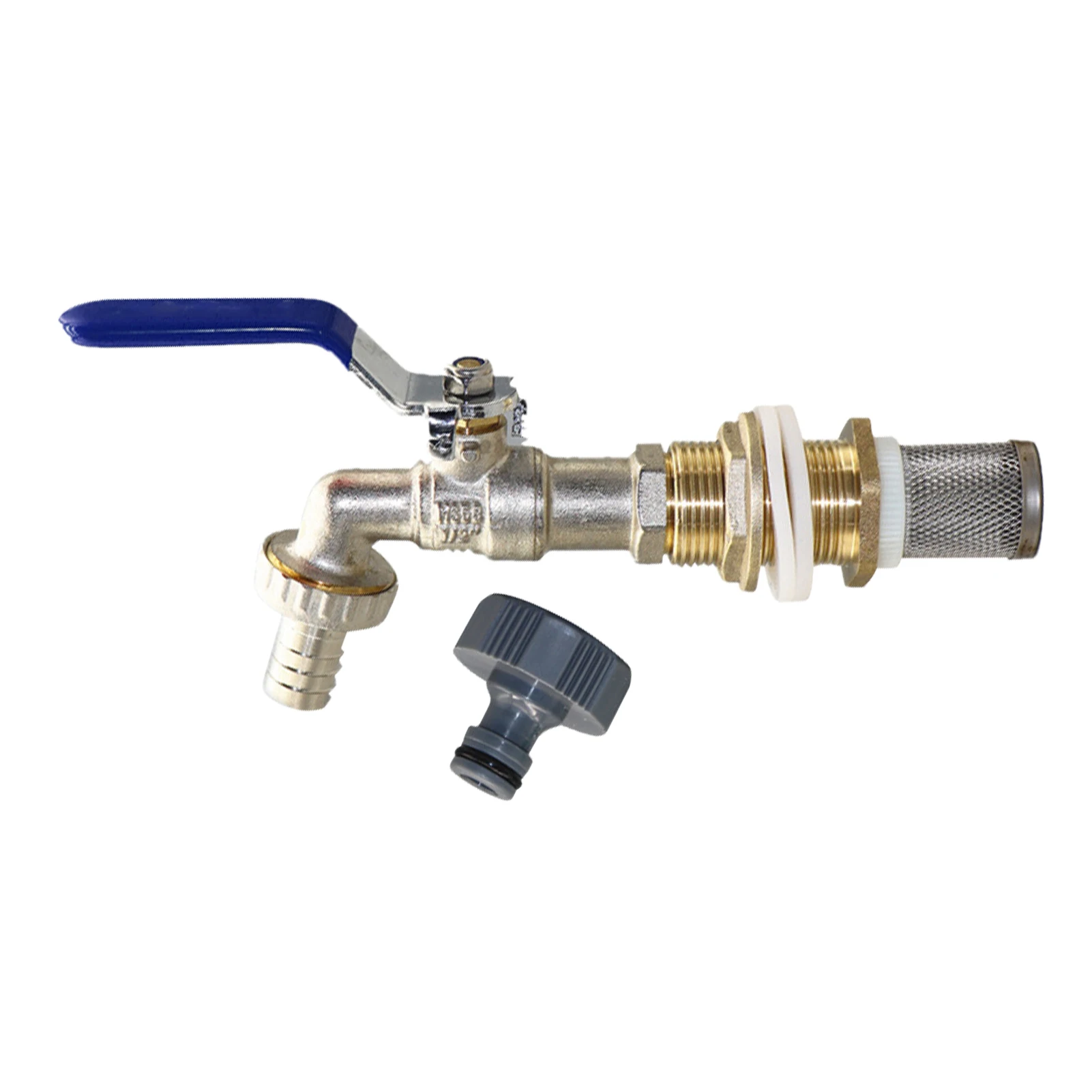 

3/4 Inch Rain Barrel Feed Water Tank Replacement Universal Cistern Garden With Outlet Tap Easy Install Ball Valve Outdoor Brass