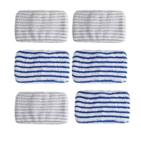 6 pcs microfibre cloth pads replacement for rowenta cleansteam zr005801 cleaner accessorywashable and reusable