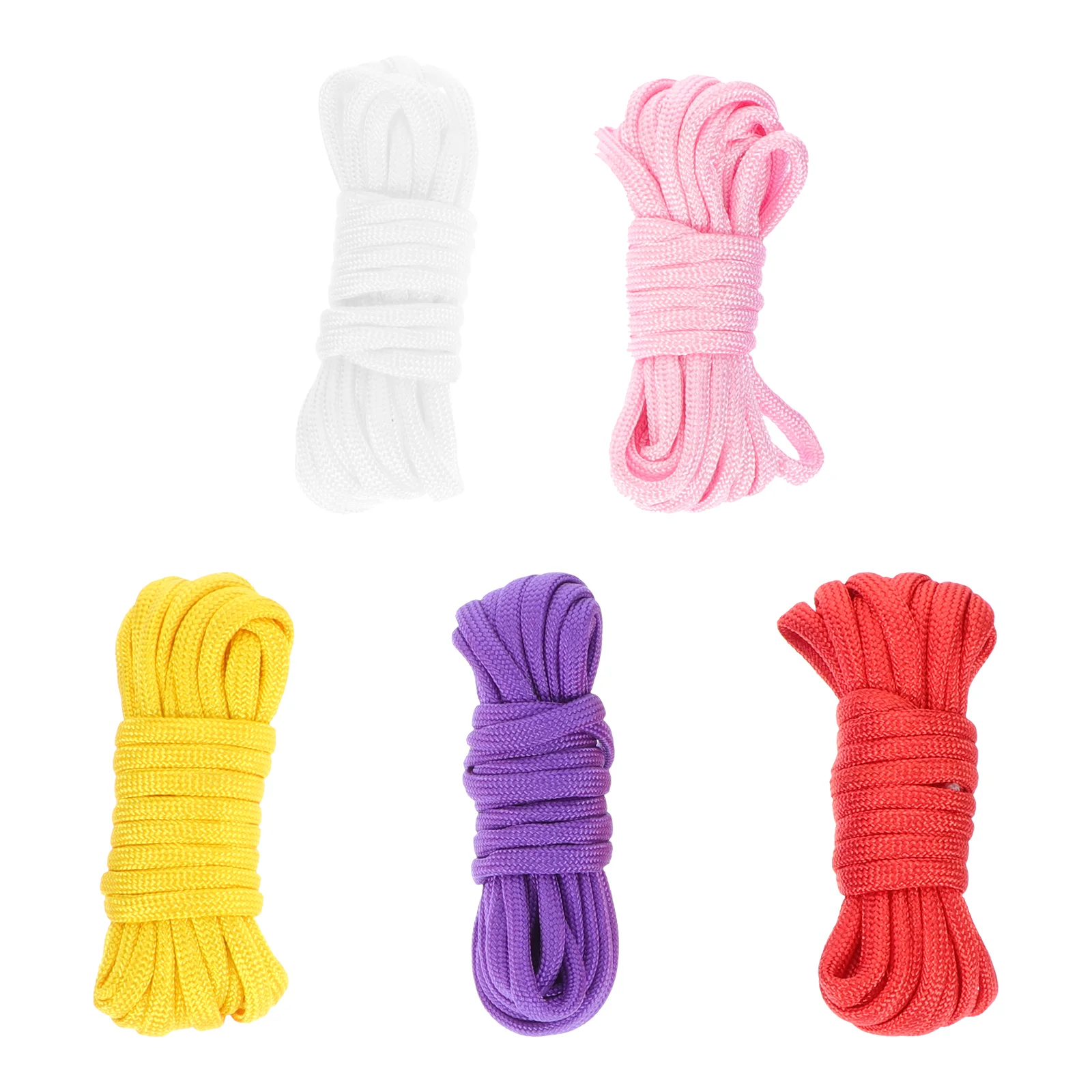 

5 Rolls of Sturdy Climbing Rope Braided Tent Fix Rope Survival Rope Wear-resistant Umbrella Rope