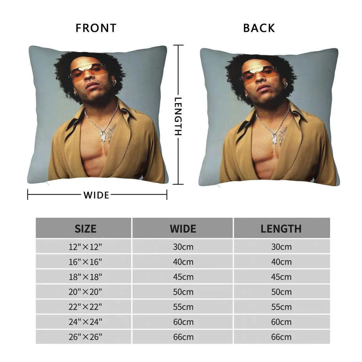 Lenny Kravitz квадратная наволочка из полиэстера и льна бархатная креативная