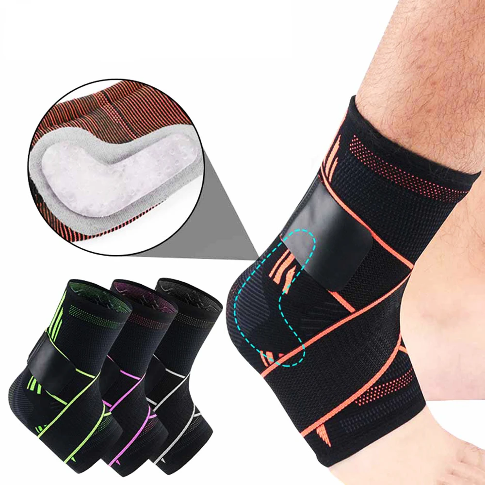 

Sports Compression Ankle Support Brace Elastic Ankle Wraps Prevent Sprains for Basketball Football Volleyball Cycling Running