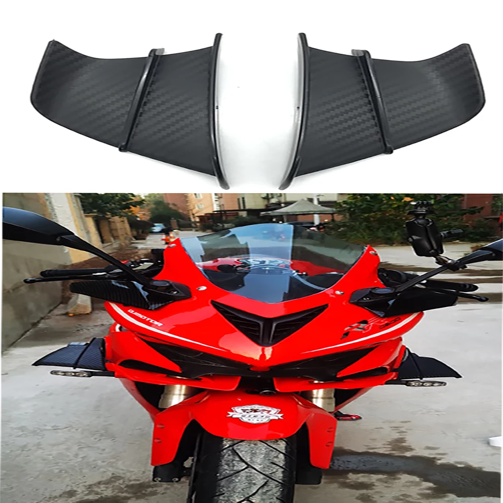 

Подходит для Ducati Kawasaki Yamaha Honda модификационные детали для мотоцикла корпус фиксированное ветровое крыло спойлер Общие детали AR (происхожден...