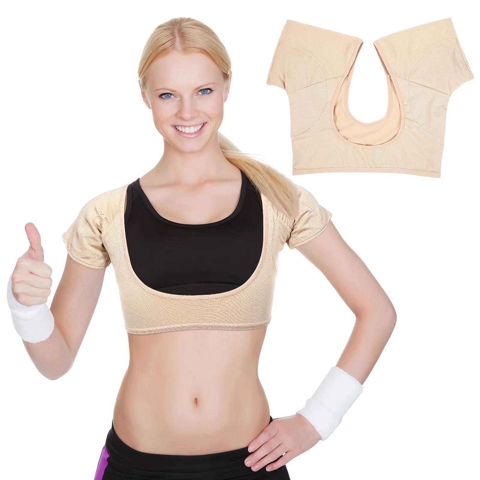 

Womens Summer Tank Tops Sweat Absorbing Vest Underarm Absorbent Quick Dry Shield Miss