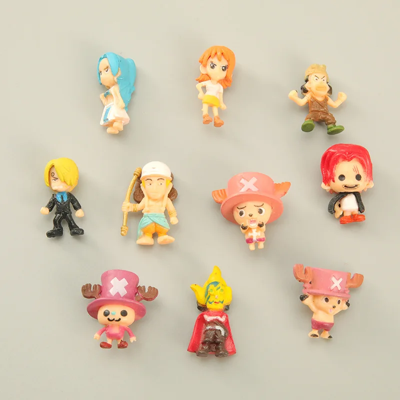 Фото 6-12 шт./компл. One Piece Monkey D. Luffy Nami Usopp Sanji Chopper Roronoa Zoro ПВХ Фигурки Модель Куклы Игрушки Рождественские Подарки №3
