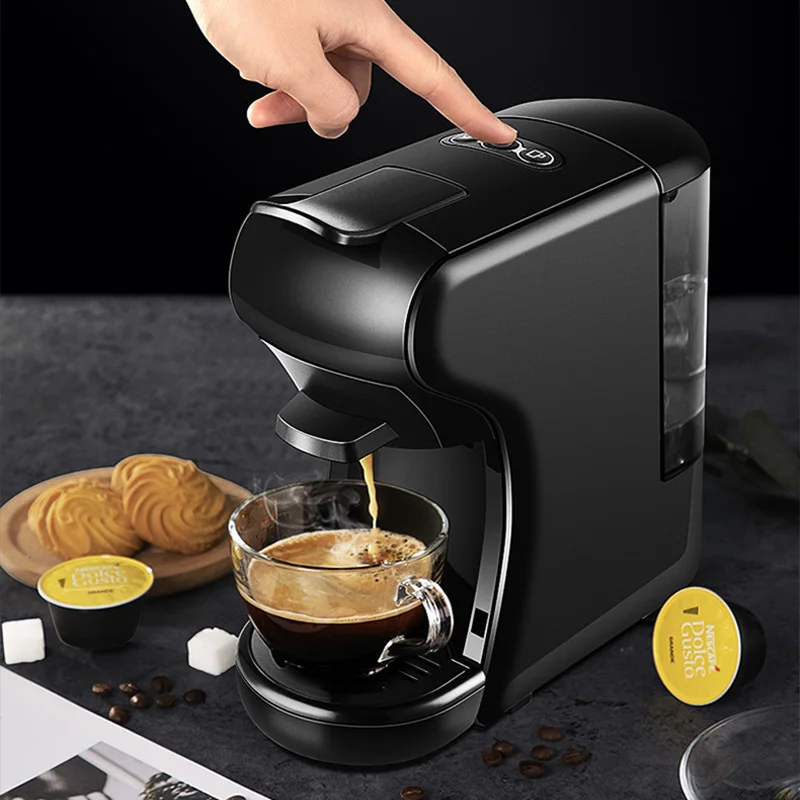 

Automatic Capsule Coffee Maker Machine 19BAR Espresso Cafetera 3 in 1 for Nespresso Dolce Gusto K-cup Powder Kitchen Appliances