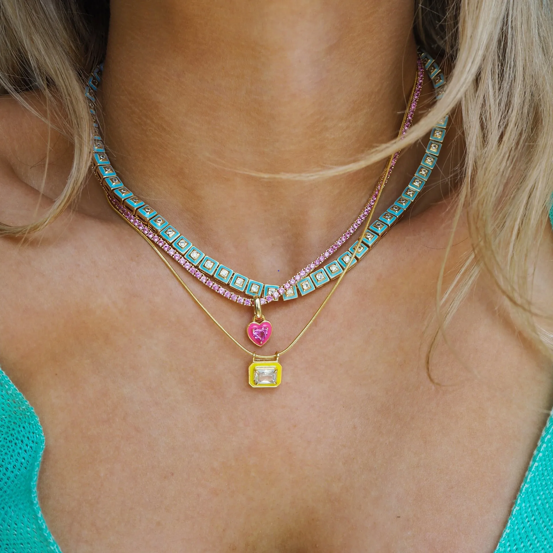 Женское Ожерелье с кулоном из титановой стали