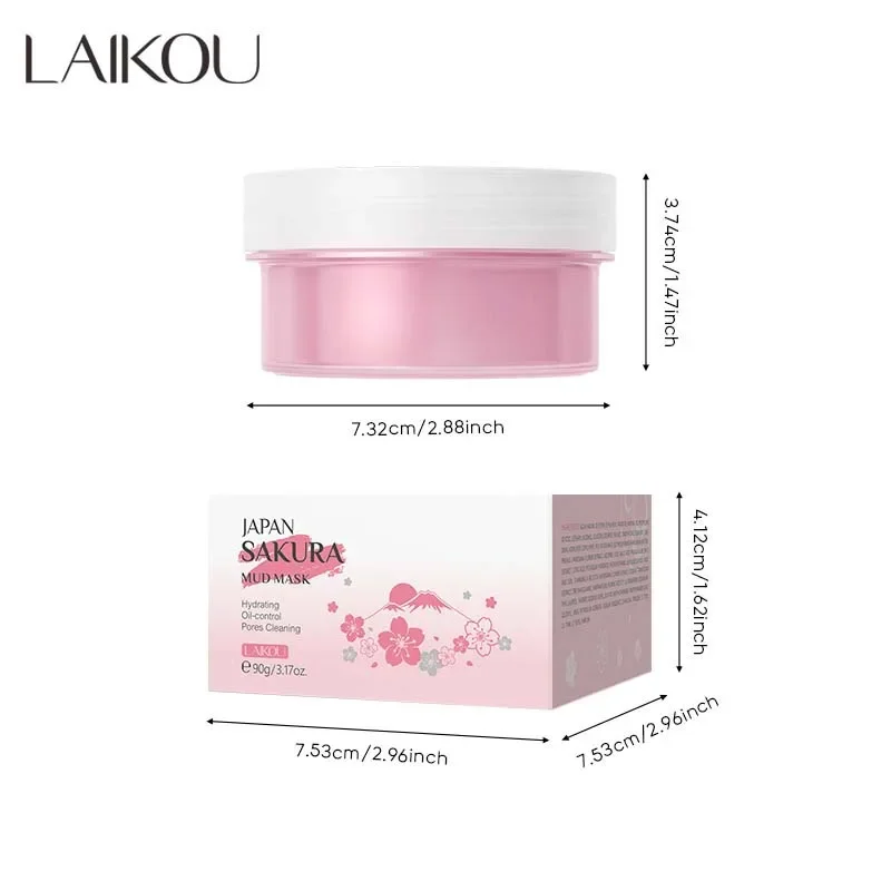 Грязевая маска для лица LAIKOU Sakura средство увлажнения контроль жирности