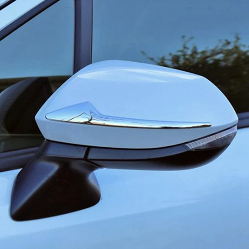 1 пара АБС-пластика хромированная серебристая боковая полоса зеркала заднего