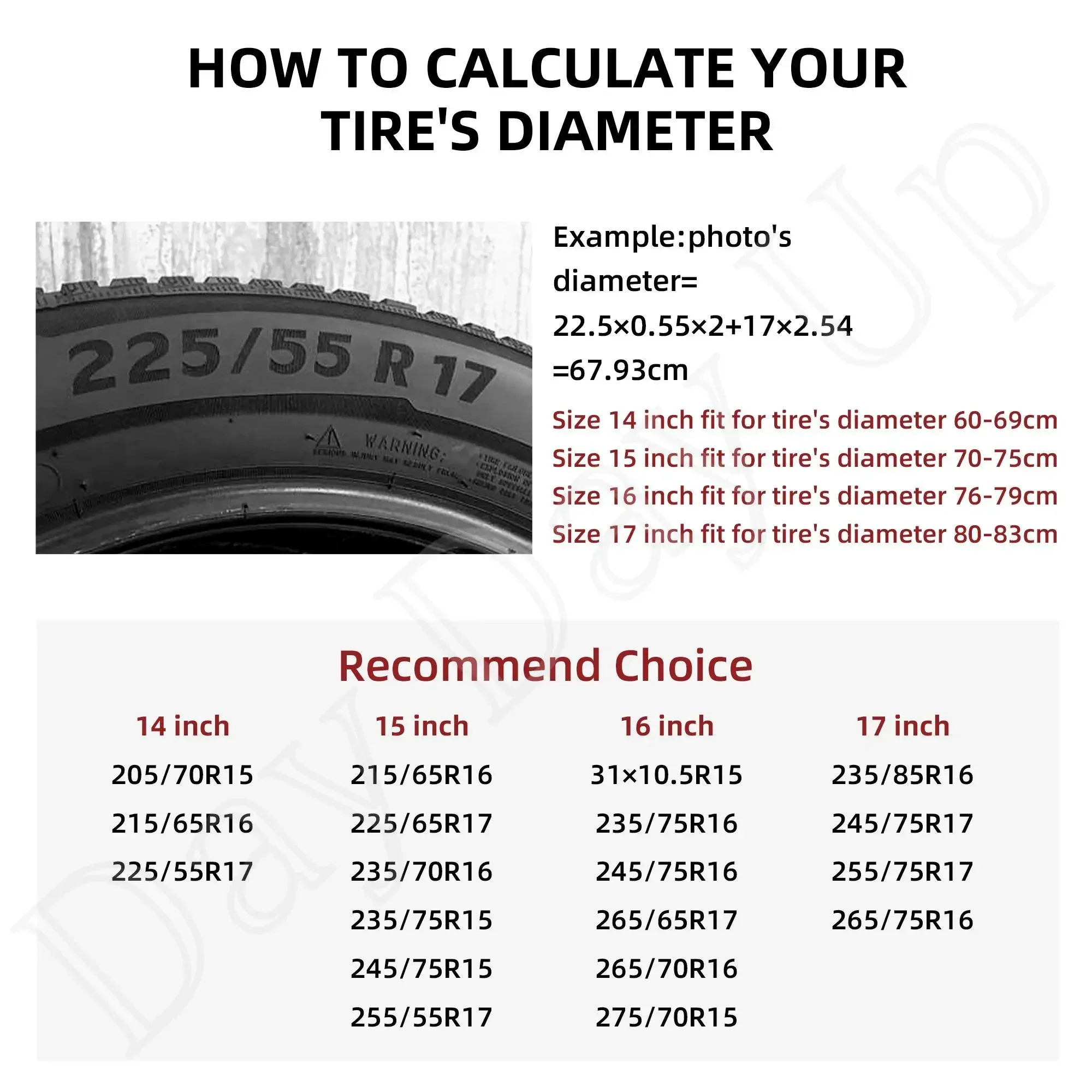 Черно-белый чехол для запасного колеса Tai Ji пыленепроницаемый колесного подходит